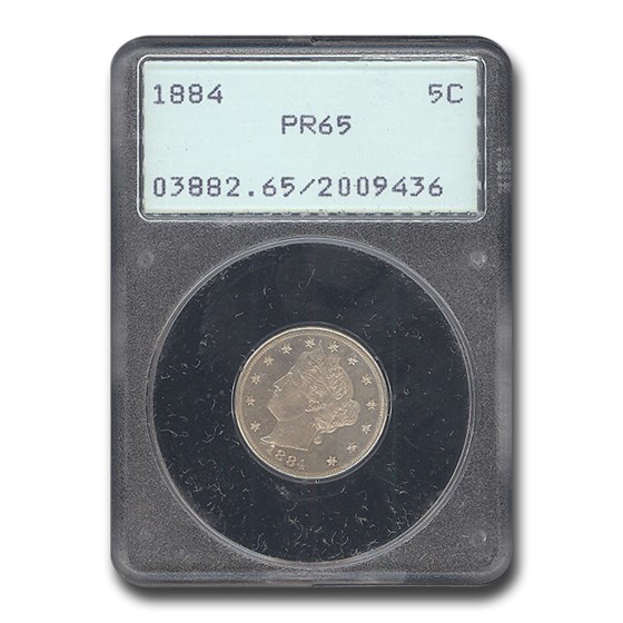 1884 Liberty Head V Nickel PR-65 PCGS 1884 Liberty Head V Nickel PR-65 PCGS